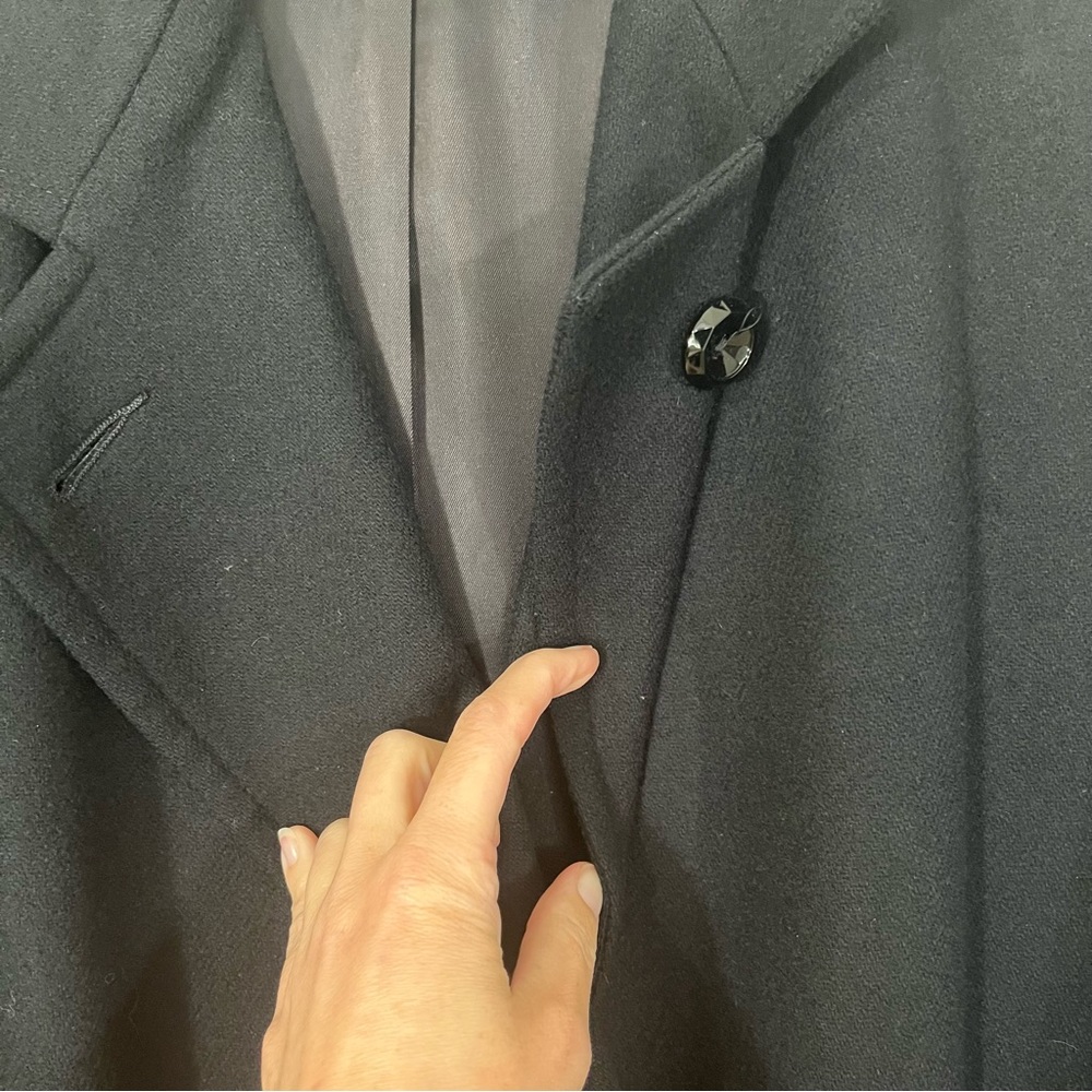 Double Breasted Wool Duster Jacket - image 6